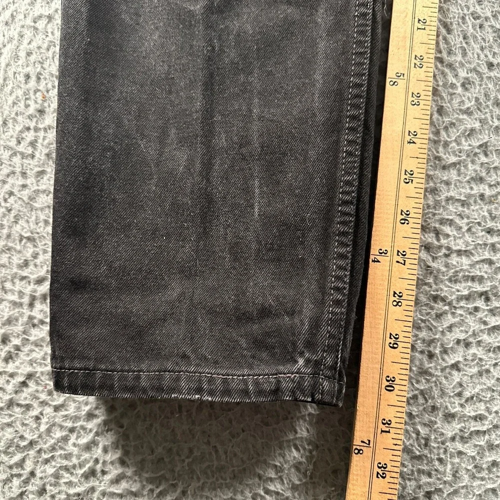 Vtg '99 Levis 550 Jeans Mens 34x32(32x32 Fit) Relaxed Fit Black Straight Leg USA